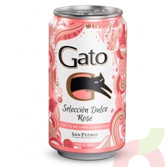 Cóctel de Vino Rosé Gasificado Gato 350Ml
