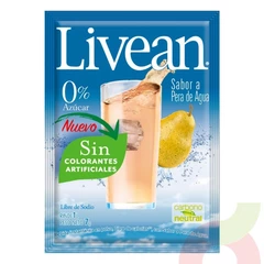 Jugo Instantáneo en Polvo Pera Agua Livean 7Gr