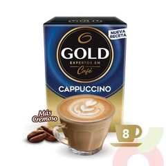 Café Cappuccino Gold 112Gr 8 Unidades