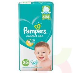 Pañales Pampers Comfort Sec XG 60 Unidades