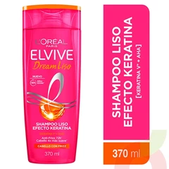 Shampoo Liso Efecto Keratina Elvive 370Ml