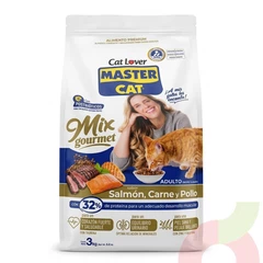 Mix Salmón, Carne & Pollo Master Cat 3Kg