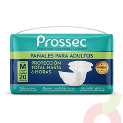 Pañal Adulto M Prossec 20 Unidades