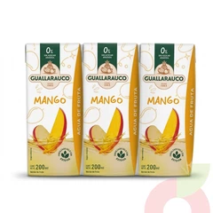 Agua de Fruta Mango Guallarauco 200Ml 3 Unidades