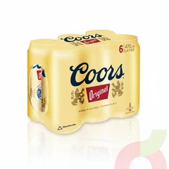 Pack Cerveza Coors 470Cc 6 Unidades