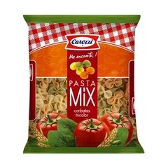 Pasta Corbatas Tricolor Carozzi 400Gr