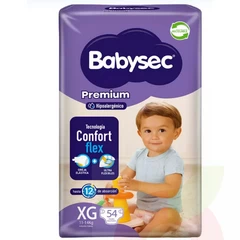 Pañales Babysec Premium XG 54U
