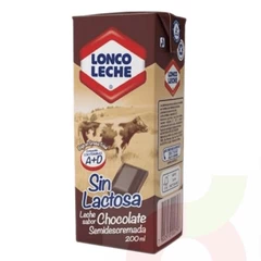 Leche Semidescremada Sin Lactosa Chocolate Loncoleche 200Ml