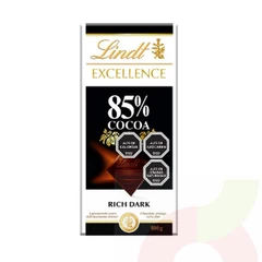 Chocolate Excellence 85% Cocoa Rich Dark  Lindt 100Gr