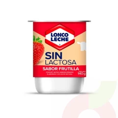 Yoghurt Sin Lactosa Frutilla LoncoLeche 140Gr