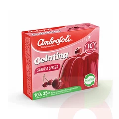 Gelatina Cereza Ambrosoli 100Gr