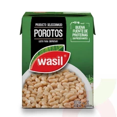 Porotos Blanco Tetrapack Wasil 380Gr