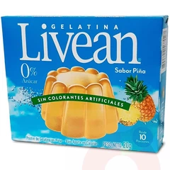 Gelatina Piña 0 Azúcar Livean 22Gr