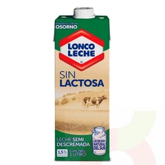 Leche Semidescremada Sin Lactosa Loncoleche 1Lt