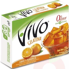 Gelatina Naranja 0 Azúcar Vivo 22Gr