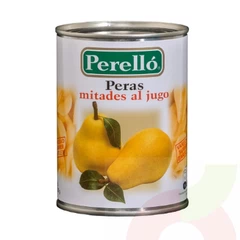 Peras Mitades al Jugo Perelló 580gr