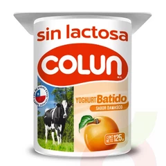 Yoghurt sin Lactosa Damasco Colun 125Gr