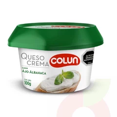 Queso Crema Ajo Albaca Colun 100Gr