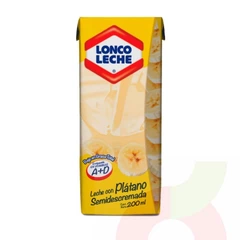 Leche Semidescremada Plátano Loncoleche 200Ml