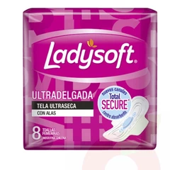 Toallitas Higiénicas Ultradelgada Ultraseca Ladysoft 8 Unidades