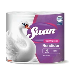 Papel Higiénico Doble Hoja Swan 20Mt 4 Unidades