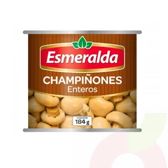 Champiñones Enteros en Conserva Esmeralda 184Gr