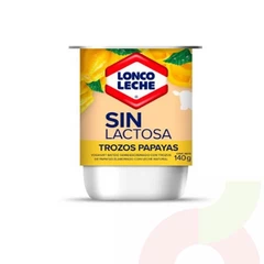 Yoghurt Sin Lactosa Papaya Loncoleche 140Gr