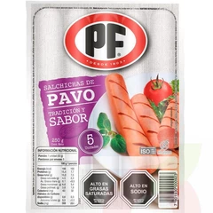 Salchicha Pavo Tradicional PF 250Gr