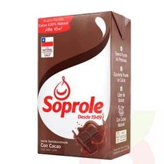 Leche Semidescremada con Cacao Soprole 1Lt