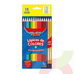 Lápiz Color ProArte 12 Colores+2 Grafitos 