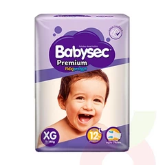 Pañal Premium Babysec XG 14 Unidades