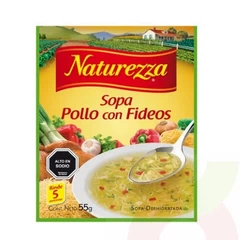 Sopa Pollo con Fideos Naturezza 55Gr