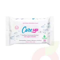 Toallitas Desmaquillantes Micelar CareUp 25 Unidades