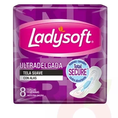 Toallitas Higiénicas Ultradelgada Suave Ladysoft 8 Unidades