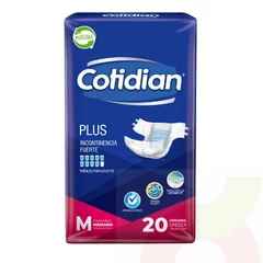 Pañal Adulto Plus Unisex M Cotidian 20 Unidades