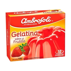 Gelatina Frutilla Ambrosoli 100Gr