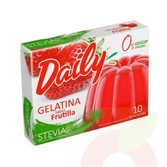 Gelatina Frutilla con Stevia Daily 20Gr