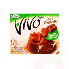 Flan Chocolate 0 Azúcar Vivo 80Gr