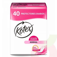 Protectores Diarios Normal Antibacterial Kotex 40 Unidades