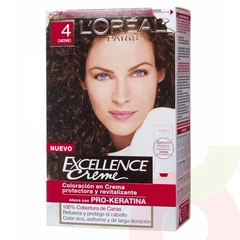 Tintura Pelo Excellence Creme 4 Pro-Keratina Castaño L´oréal