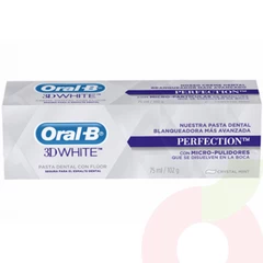 Pasta Dental Perfection 3D White Oral B 102Gr