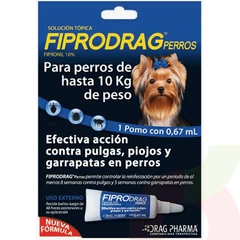 Solución Tópica Perros de Hasta 10Kg Fiprodrag 0.67Ml