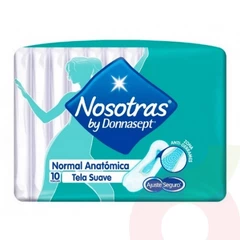 Toallitas Higiénicas Normal Anatómica Suave Nosotras 10 Unidades