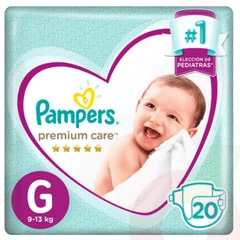 Pañal Pampers Premium Care Talla G 20 Uni
