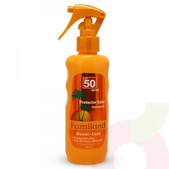 Protector Solar Hidratante Monoi Coco 50SPF Spray Familand 190Ml