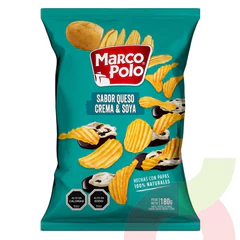 Papas Fritas Marco Polo Queso Crema & Soya 180gr