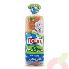 Pan Blanco Cero & Cero Ideal 580Gr 