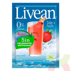 Jugo Instantáneo en Polvo Frutilla Livean 7Gr