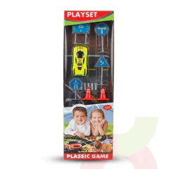 Juego Set Autitos Con Alfombra 