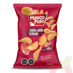 Papas Fritas Jamón Serrano Marco Polo 180Gr